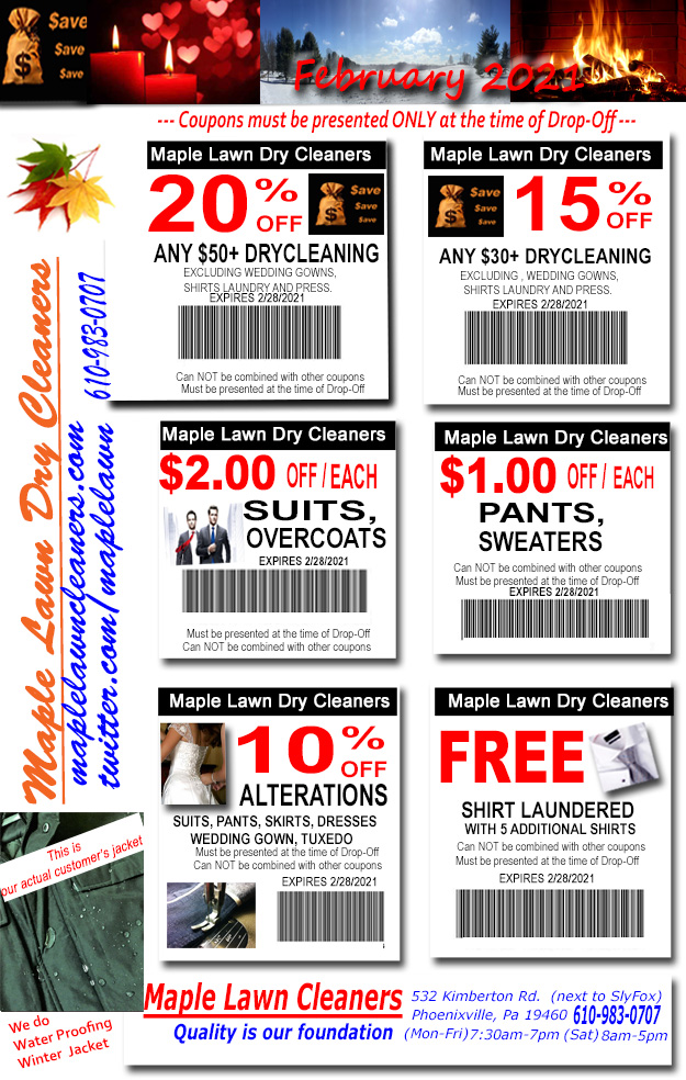 Printable Dry Cleaning Coupons